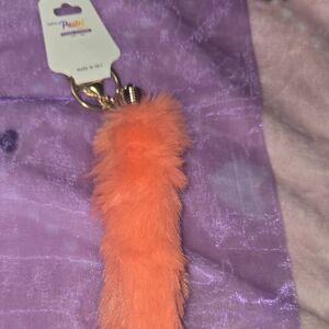 Pastels Gold Heart Keychain with Metallic Rings